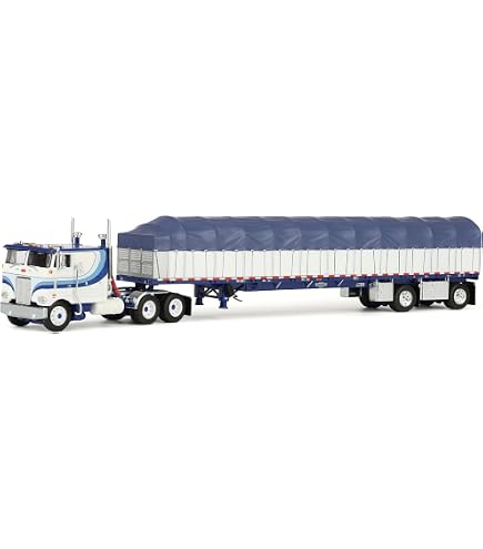 DCP First Gear 1/64 Blue Ford LTL 9000 60in Aerodyne Sleeper